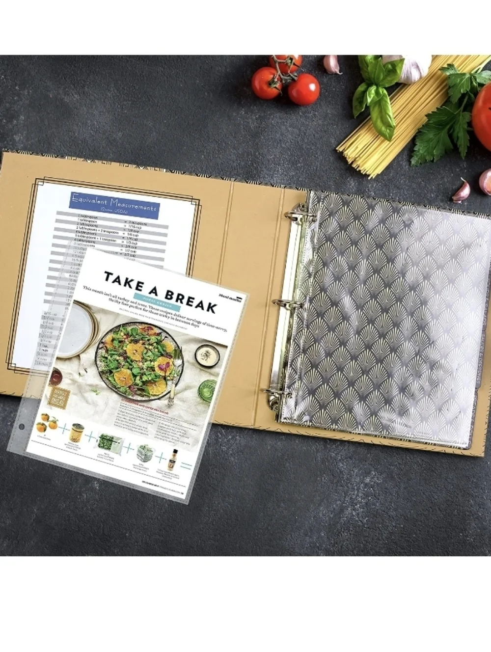 Better Kitchen Products Recipe Binder Art Deco 